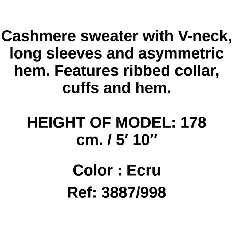 NWT Zara V Neck Cashmere Sweater - Picture 5 of 7